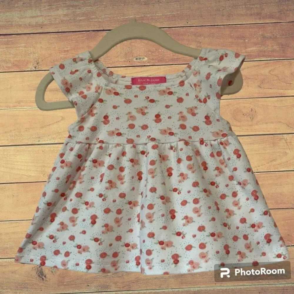 Peach Colored Outfit ISAAC MIZRAHI Dress Cloud Island Leggings Sz 6-9m EU